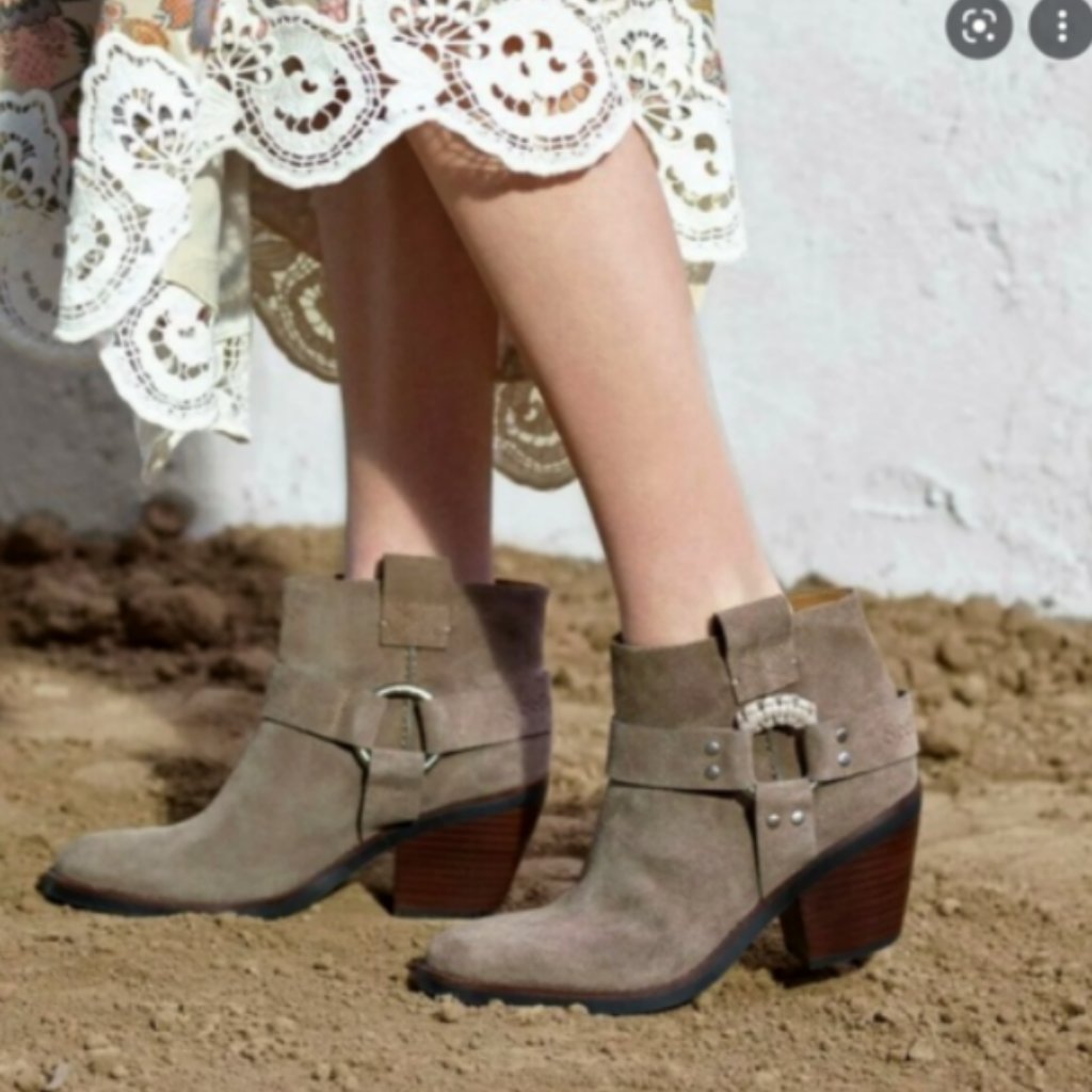 See By Chloe Paris Eddie Buckled Slide Ankle Bootie Msrp$465